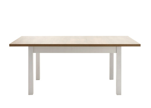 Pikendatav söögilaud PROVENCE valge mänd / tamm, 160-200x90xH82 cm