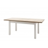 Pikendatav söögilaud PROVENCE valge mänd / tamm, 160-200x90xH82 cm