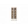 Vitriinkapp PROVENCE valge mänd / tamm, 90x43xH198 cm