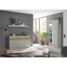 Vitriinkapp SCARA matthall / tamm, 90x35xH199 cm