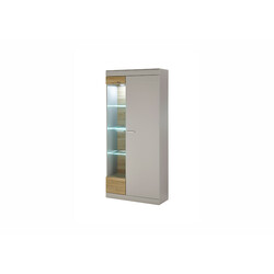 Vitriinkapp SCARA matthall / tamm, 90x35xH199 cm