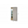 Vitriinkapp SCARA matthall / tamm, 90x35xH199 cm