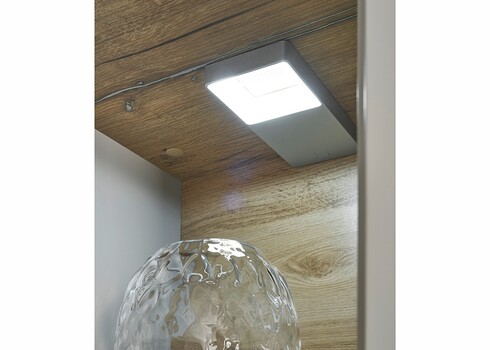 Vitriinkapp SCARA matthall / tamm, 90x35xH199 cm