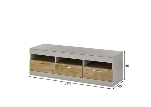 Tv-alus SCARA matthall / tamm, 150x45xH46 cm