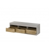 Tv-alus SCARA matthall / tamm, 150x45xH46 cm