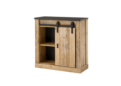 Kummut SHERWOOD pruun / hall, 93x38xH91 cm