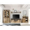 Kummut SHERWOOD pruun / hall, 93x38xH91 cm
