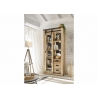 Vitriinkapp SHERWOOD pruun / hall, 93x38xH201 cm