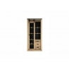 Vitriinkapp SHERWOOD pruun / hall, 93x38xH201 cm