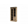 Vitriinkapp SHERWOOD pruun / hall, 93x38xH201 cm