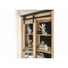Vitriinkapp SHERWOOD pruun / hall, 93x38xH201 cm