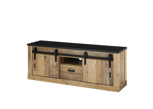 Tv-alus SHERWOOD pruun / hall, 162x43xH61 cm