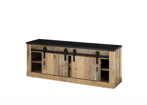 Tv-alus SHERWOOD pruun / hall, 162x43xH61 cm