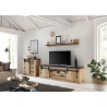 Tv-alus SHERWOOD pruun / hall, 201x43xH61 cm