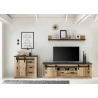 Tv-alus SHERWOOD pruun / hall, 201x43xH61 cm