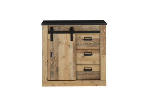 Kummut SHERWOOD pruun / hall, 93x38xH91 cm