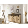 Kummut SHERWOOD pruun / hall, 162x38xH91 cm