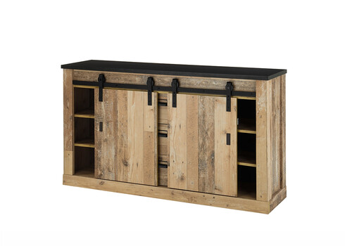 Kummut SHERWOOD pruun / hall, 162x38xH91 cm