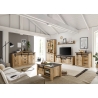 Kummut SHERWOOD pruun / hall, 162x38xH91 cm