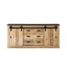 Kummut SHERWOOD pruun / hall, 201x43xH91 cm