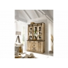 Puhvetkapp SHERWOOD pruun / hall, 133x37xH201 cm