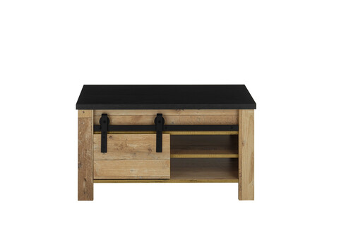 Diivanilaud SHERWOOD pruun / hall, 93x60xH51 cm