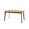 Pikendatav söögilaud TORGE tamm, 140-180x75xH80 cm