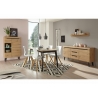 Vitriinkapp TORGE tamm, 90x40xH134 cm