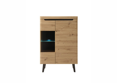 Vitriinkapp TORGE tamm, 90x40xH134 cm