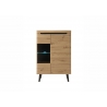 Vitriinkapp TORGE tamm, 90x40xH134 cm