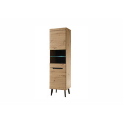 Vitriinkapp TORGE tamm, 53x40xH197 cm