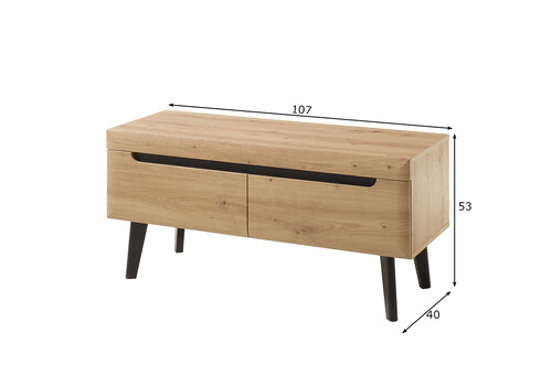 Tv-alus TORGE tamm, 107x40xH50 cm