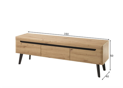 Tv-alus TORGE tamm, 160x40xH50 cm