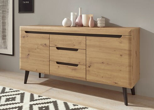 Kummut TORGE tamm, 160x40xH83 cm