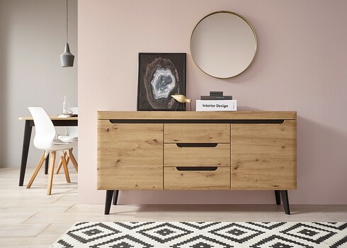 Kummut TORGE tamm, 160x40xH83 cm