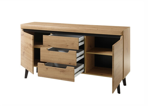 Kummut TORGE tamm, 160x40xH83 cm