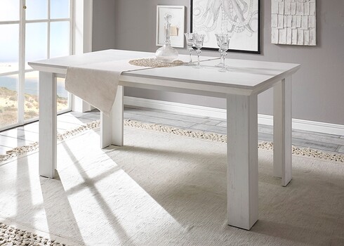 Söögilaud WESTERLAND valge mänd, 158x88xH76 cm