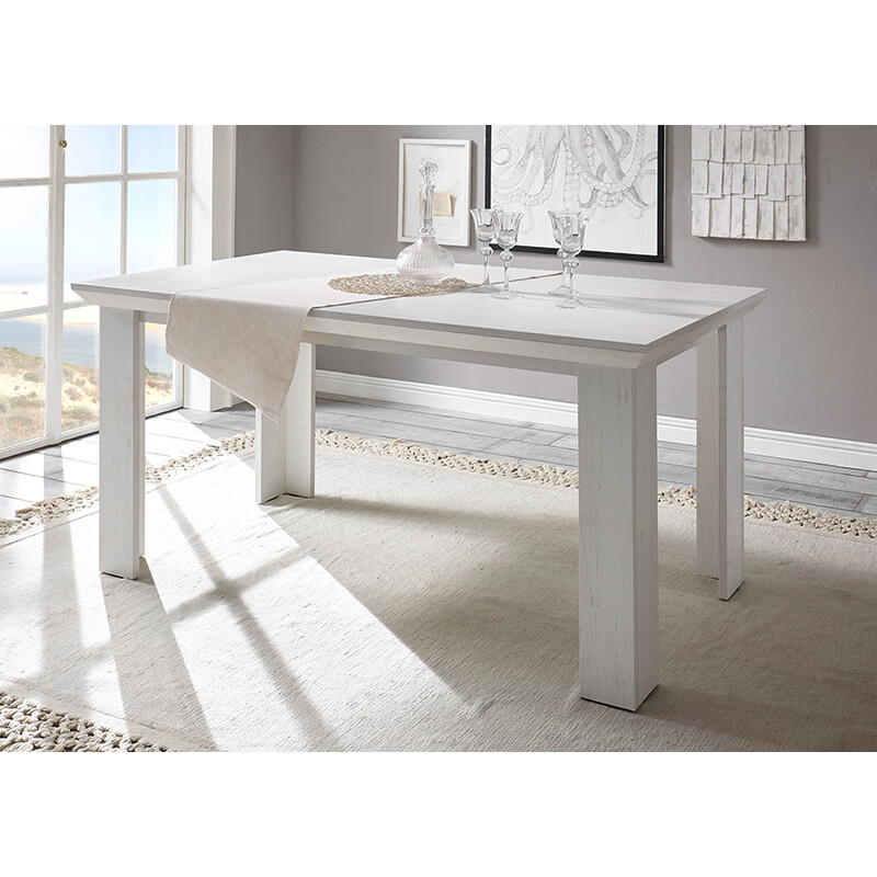 Söögilaud WESTERLAND valge mänd, 158x88xH76 cm