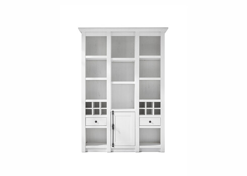 Kapp-riiul WESTERLAND valge mänd, 147x45xH207 cm