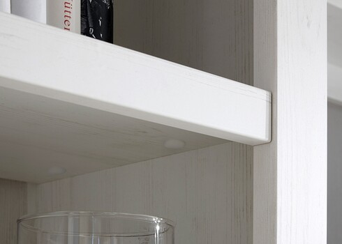 Kapp-riiul WESTERLAND valge mänd, 147x45xH207 cm