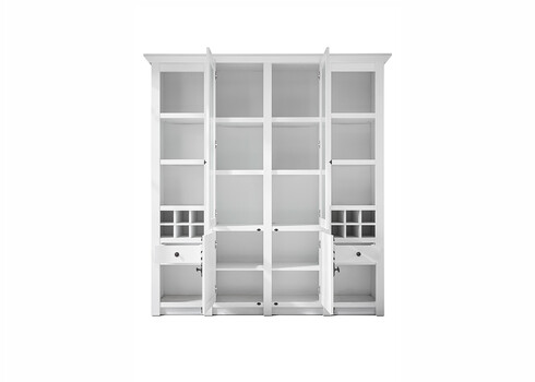 Vitriinkapp WESTERLAND valge mänd, 194x45xH207 cm