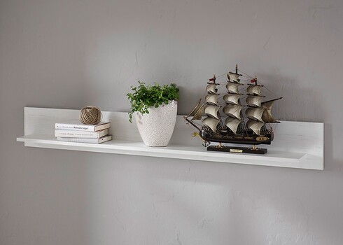 Seinariiul WESTERLAND valge mänd, 150x17xH20 cm