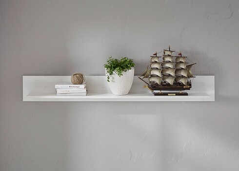 Seinariiul WESTERLAND valge mänd, 150x17xH20 cm