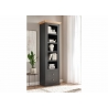 Kapp-riiul WESTMINSTER tumehall / tamm, 61x42xH202 cm