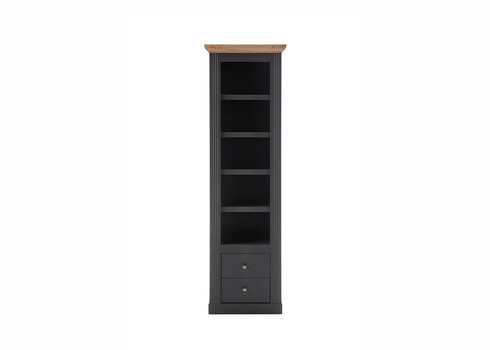 Kapp-riiul WESTMINSTER tumehall / tamm, 61x42xH202 cm