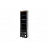 Kapp-riiul WESTMINSTER tumehall / tamm, 61x42xH202 cm
