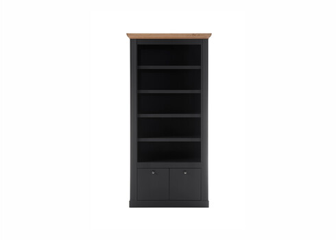 Kapp-riiul WESTMINSTER tumehall / tamm, 97x42xH202 cm