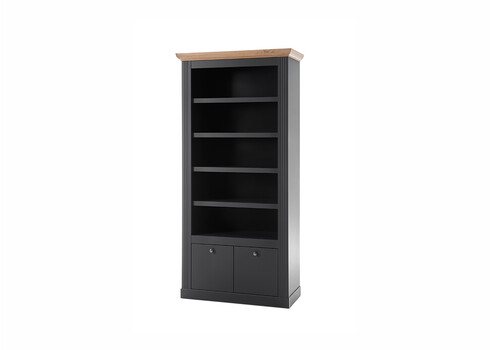 Kapp-riiul WESTMINSTER tumehall / tamm, 97x42xH202 cm