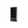 Kapp-riiul WESTMINSTER tumehall / tamm, 97x42xH202 cm
