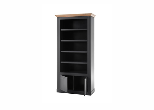 Kapp-riiul WESTMINSTER tumehall / tamm, 97x42xH202 cm